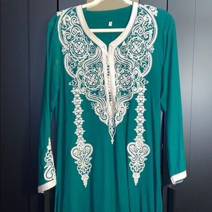 Moroccan green dress!